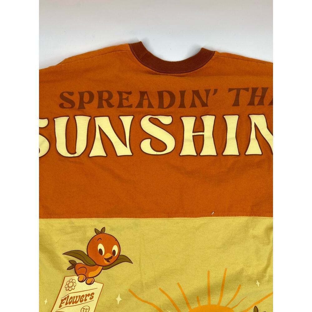Disney Spirit Jersey Flower & Garden Epcot Orange Spreadin The Sunshine Size Med - Picture 6 of 8